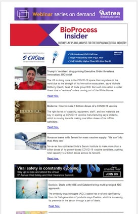 BIOPROCESS INSIDER RECENT NEWS visual data 3